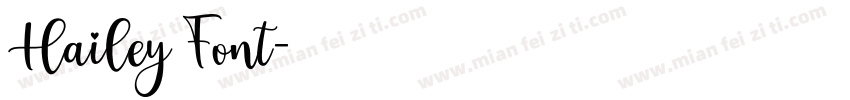 Hailey Font字体转换